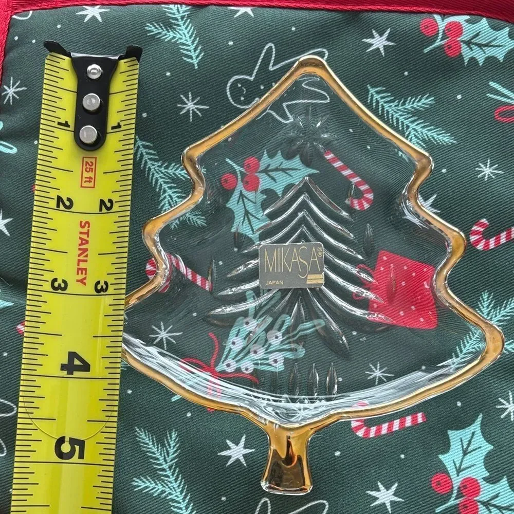Mikasa Gold-Trimmed Holiday Tree Plate